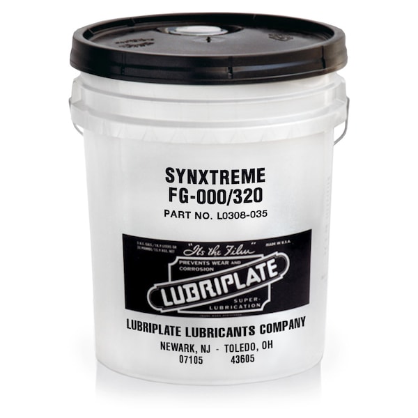 Lubriplate Synxtreme Fg-000/320, 35 Lb Pail, H-1/Food Grade, Calcium Sulphonate Synthetic Nlgi No. 0 L0308-035 - main